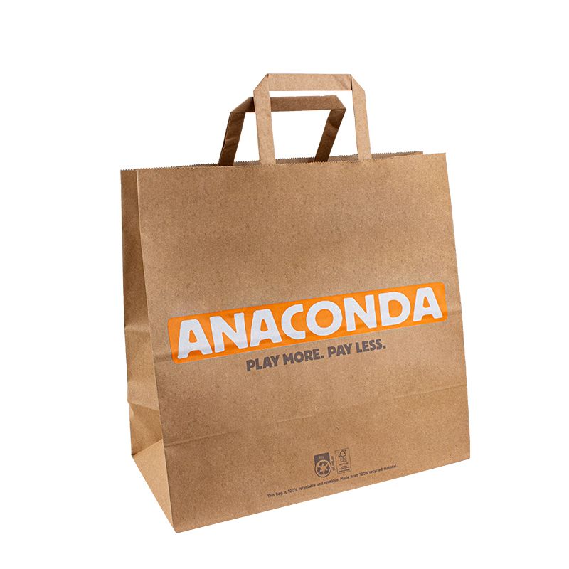 Logo Kraft Shopping Arge Kleidung Luxus Papierverpackungstasche Papiertüte