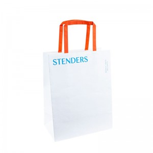 benutzerdefinierte Papiertüten mit Griffen Papier Kraft Bag Logo Griffe benutzerdefinierte Papiertüten mit Logo -Papiertüte