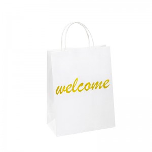 Vielen Dank, dass Sie Papierbeutel Ihre Werbepapier -Papierbeutel Geschenktüten mit Griffen Kraftpapierbeutel